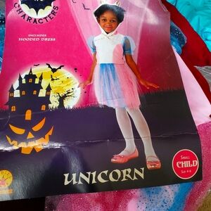 Unicorn costume small child 4/6 new